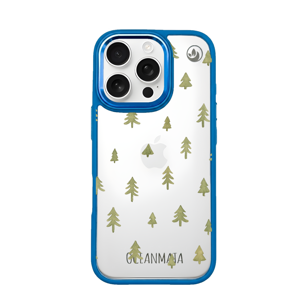 iPhone 16 pro max Hülle - Winter weiß - "Winterwald" - nachhaltig